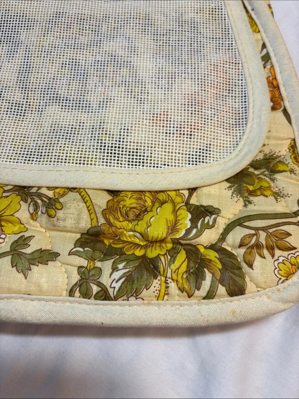 Vintage 1970’s Paul B. Stone Floral Quilted Shoulder Bag, fabulous pattern, BOHO